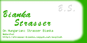 bianka strasser business card